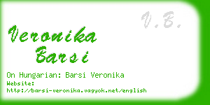 veronika barsi business card